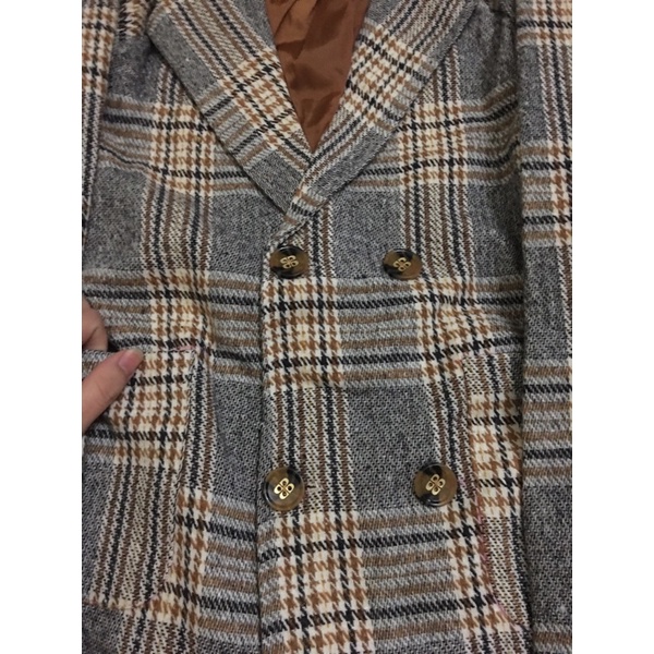 áo dạ kẻ nữ, áo 2 lớp dày dặn hottren năm 2021 | BigBuy360 - bigbuy360.vn