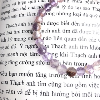 Vòng tay màu tím cắt giác