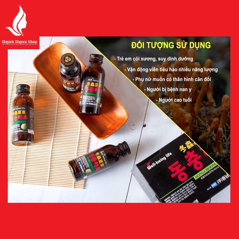 [chính hãng] Hộp 10 chai nước đông trùng hạ thảo Hàn Quốc 100ml/chai