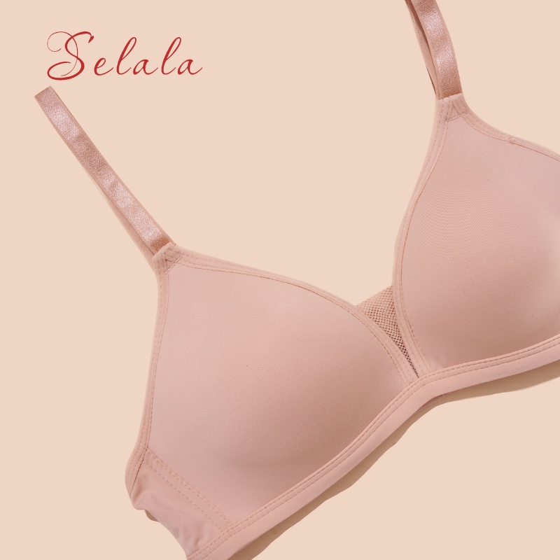 Áo Lót Nữ Selala Chất Su Cao Cấp Đệm Mỏng 1cm Thiết Kế Không Gọng Dáng Ôm AM22