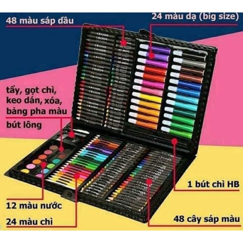 Bút màu 150 chi tiết🏳️‍🌈 Bút màu nhiều chi tiết