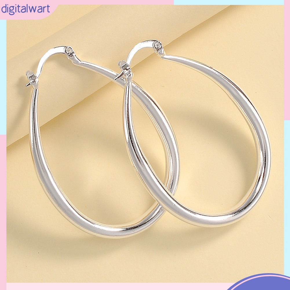 Cặp Bông Tai Khoen Tròn Đơn Giản Cho Nữ