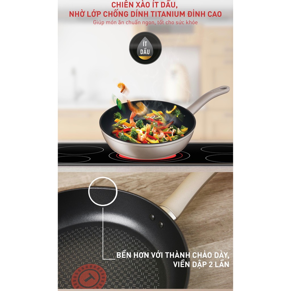 [Mã LIFEHL25 giảm 10% đơn 350K] Chảo chiên Tefal Sensations 26 cm