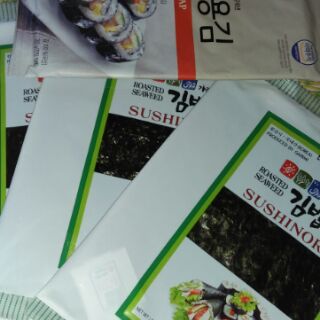 Combo 3 gói lá kim cuộn cơm tặng mành tre cuộn cơm