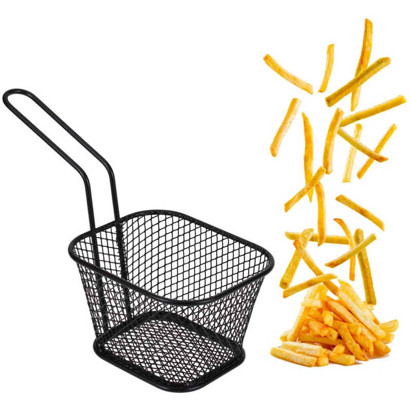 Set 2 Rổ Vuông Mini Chiên Khoai Tây Tiện Lợi