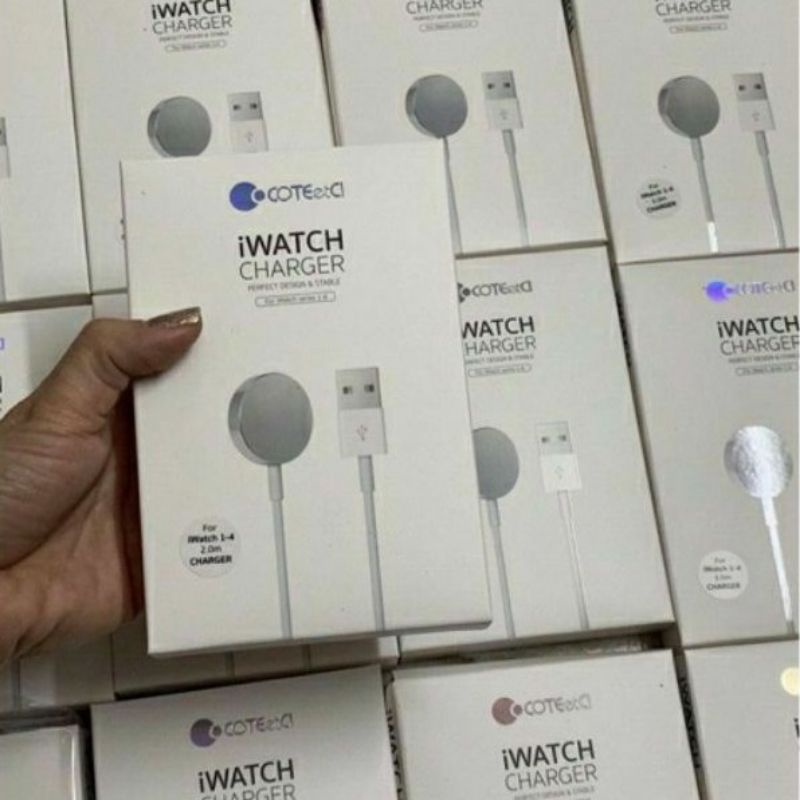 SẠC KHÔNG DÂY APPLE WATCH SIZE 1/2/3/4/5 COTEETCI CHÍNH HÃNG - BẢO HÀNG 3 THÁNG ĐỔI MỚI.