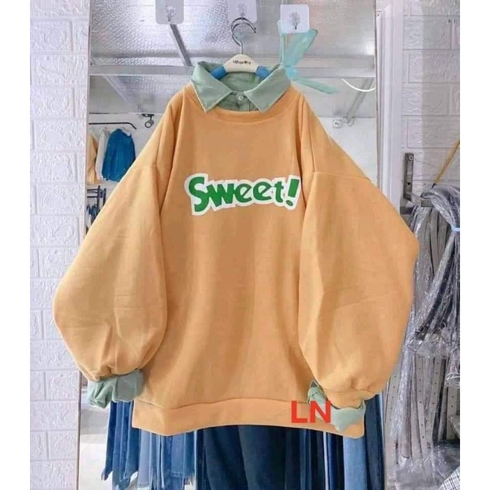 Áo Swt Sweet chữ màu TH6