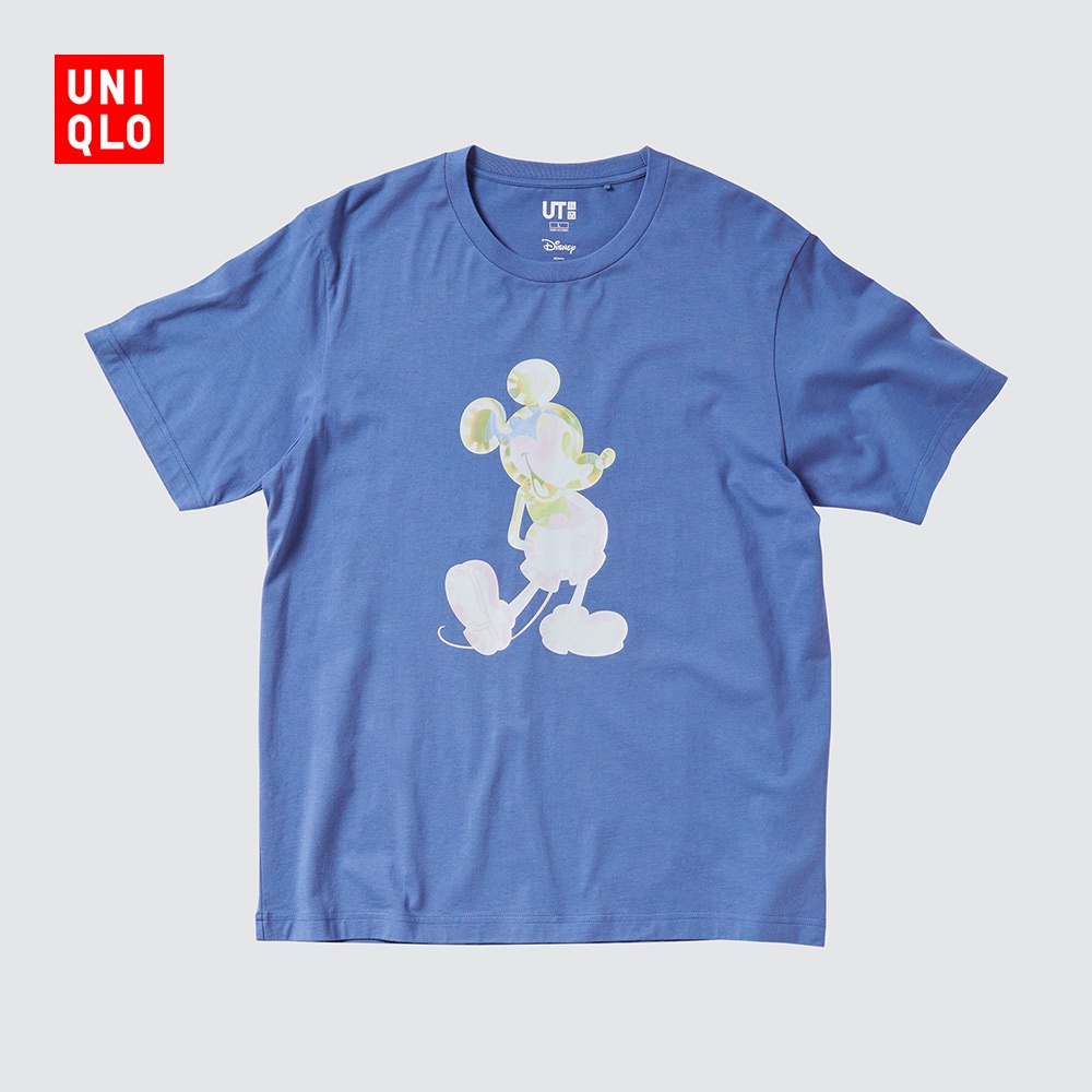 UNIQLO Hàng Có Sẵn Áo Thun Tay Ngắn In Hình Chuột Mickey Cho Nam Và Nữ  447190