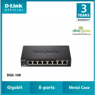 D-LINK DGS-108 - Bộ chia cổng mạng 8 cổng 10/100/1000 Mbps