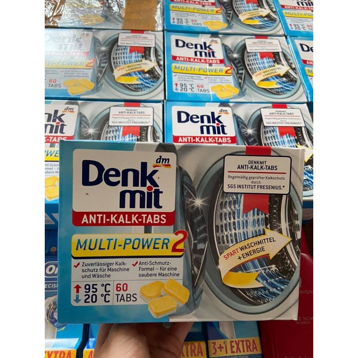 VIÊN TẨY VỆ SINH LỒNG GIẶT DENKMIT - ĐỨC, 30 viên
