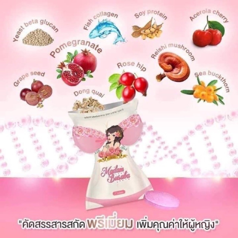 uống nở ngực madam.busaba chính hãng thái (gói có 7 viên)
