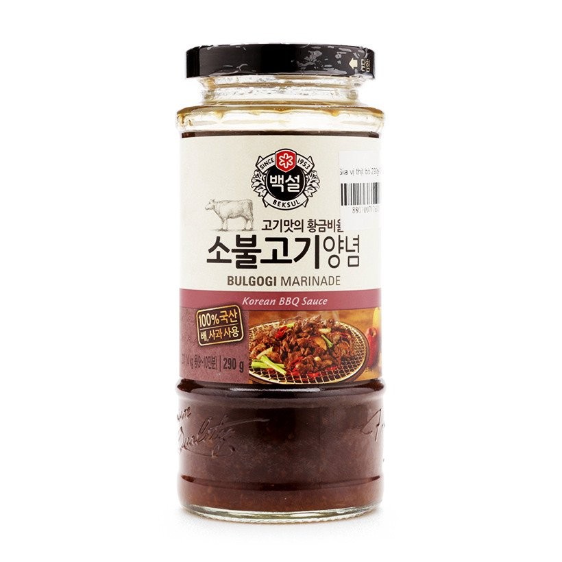 Sốt ướp thịt nướng BBQ Hàn Quốc các vị lọ 290gr