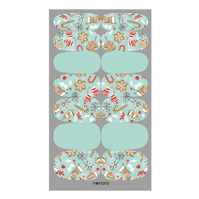 Miếng Dán Trang Trí Móng Tay Họa Tiết Giáng Sinh 3D Độc Đáo