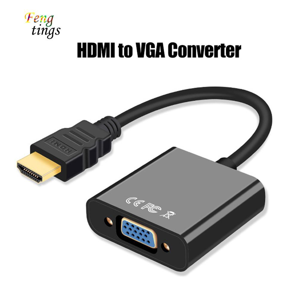 Cáp chuyển đổi HD 1080P HDMI sang VGA cho máy chiếu TV Laptop