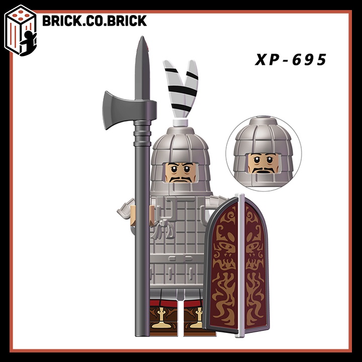Lính Trung Cổ Nhà Hán Chu Đồ Chơi Lắp Ráp Han Chu Dynasty Warrior Soldier Minifigure KT1093