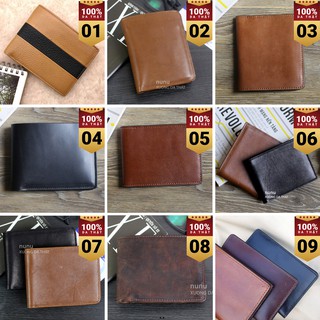 Ví da nam cao cấp, da thật 100%, bh 2 năm, ví da bò handmade