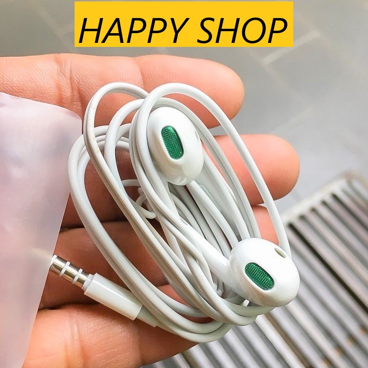 &quot;Có Mic&quot; Tai nghe Oppo R11 - tai nghe nhét tai Oppo r11 trắng có bảo hành 100%- Happy Shop.