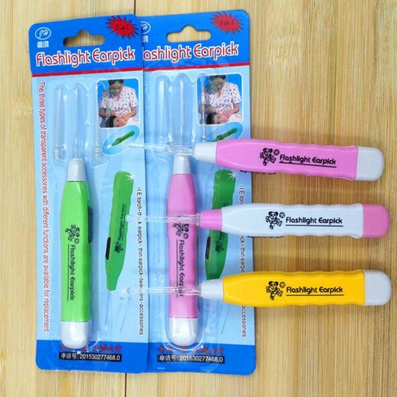 Bộ dụng cụ lấy ráy tai có đèn 3 trong 1 kèm hộp đựng