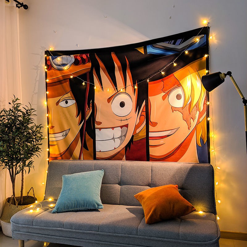 Thảm Treo Tường In Hình Nhân Vật Phim One Piece Cá Tính