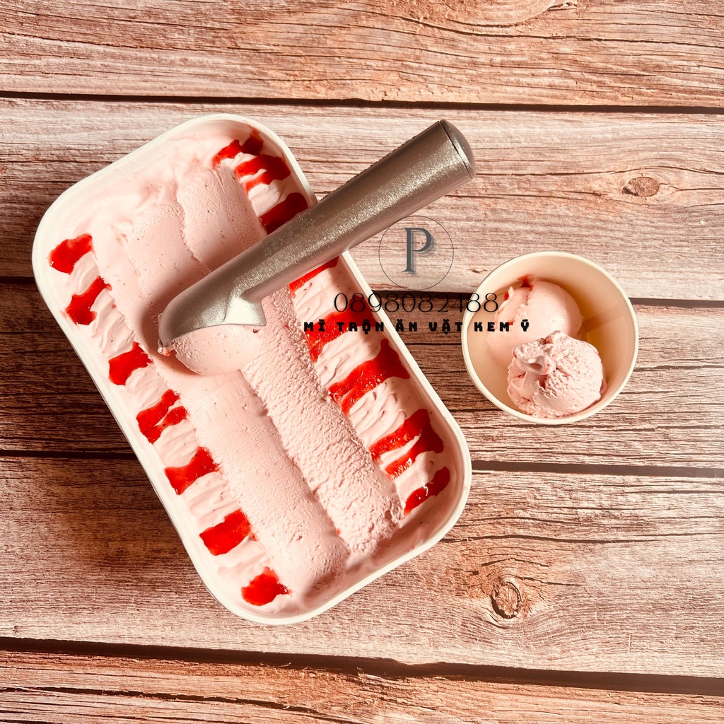 KEM GELATO Ý DÂU TÂY 100G/250G