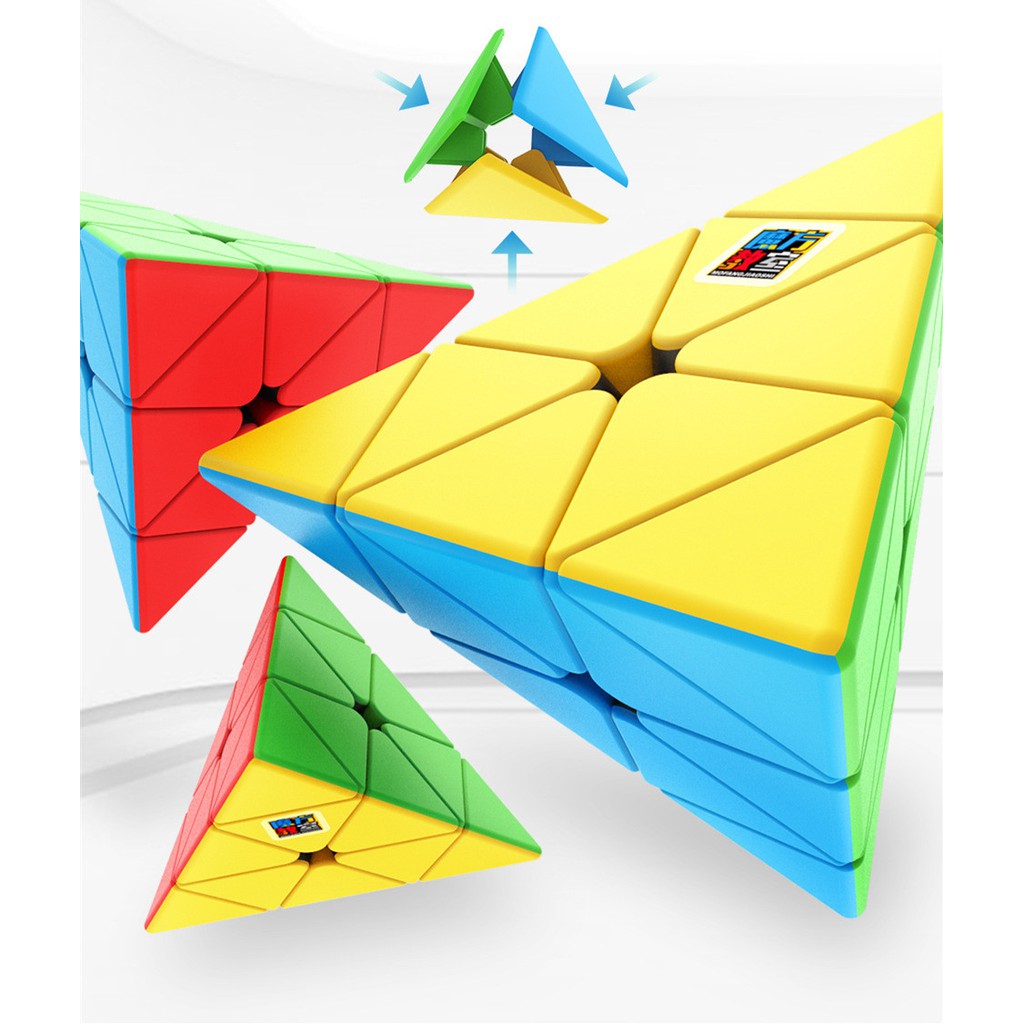 Đồ chơi Rubik MoYu MeiLong Pyraminx Stickerless - Rubik Tam Giác Phát Triển IQ