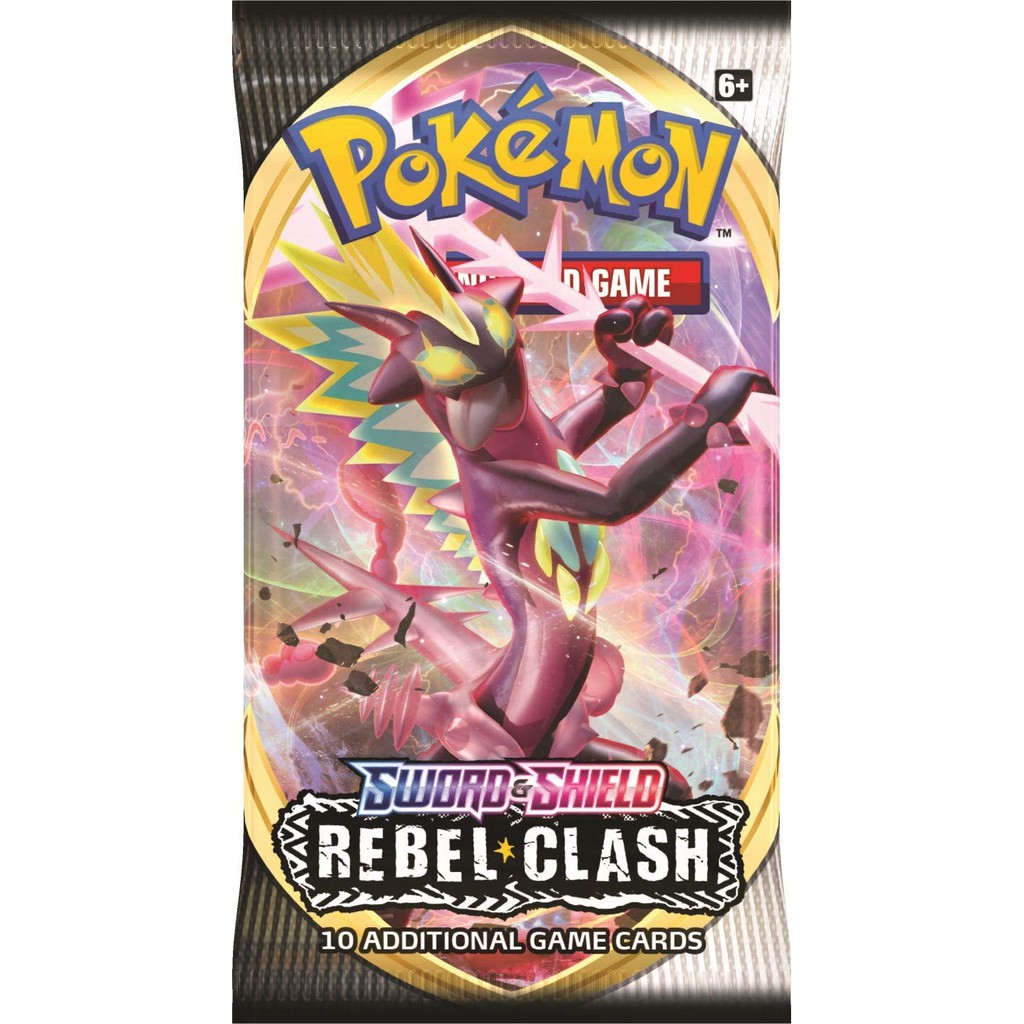 Thẻ bài Pokemon TCG: Sword & Shield Rebel Clash Booster Pack (Hàng Thật)