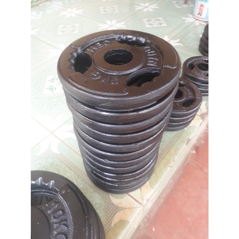 Tạ Bánh 5kg Lỗ To Phi 50 Gang Đúc