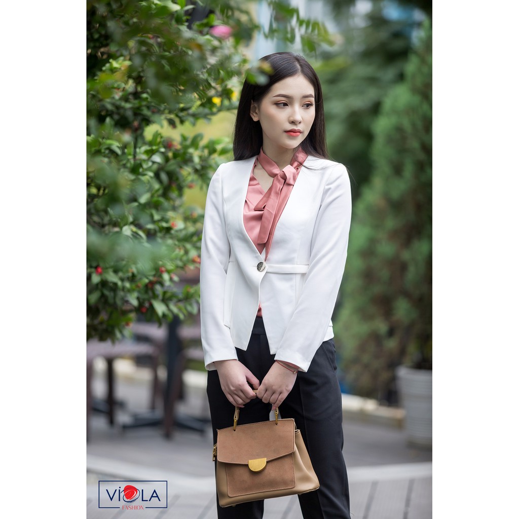 VIOLA- Áo vest điệu không ve cổ cao cấp -VIVE0119 | BigBuy360 - bigbuy360.vn