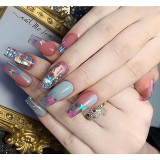 Set xà cừ vân đá ẩn gel ẩn bột