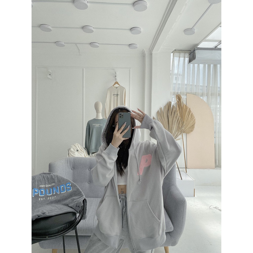 Hoodie zip nỉ thêu bông 21pounds