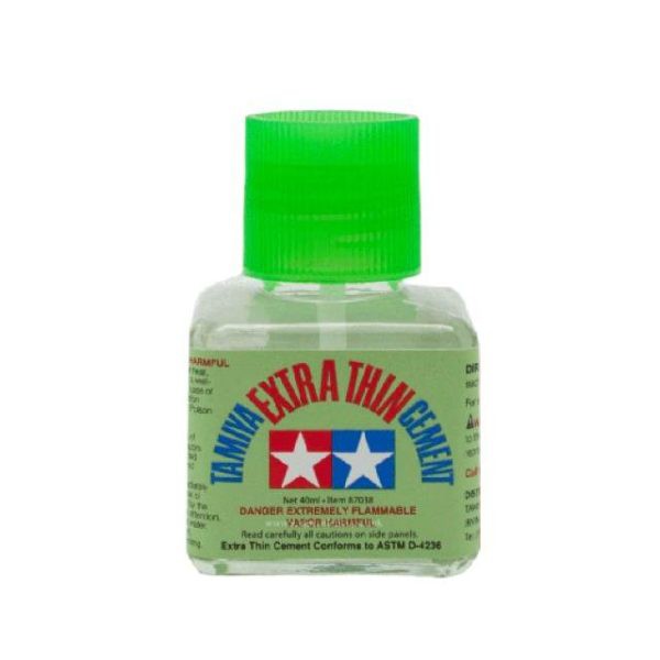 THIN Green Cap Keo Công thức khô nhanh TA87038 TAMIYA EXTRA CEMENT 40ml