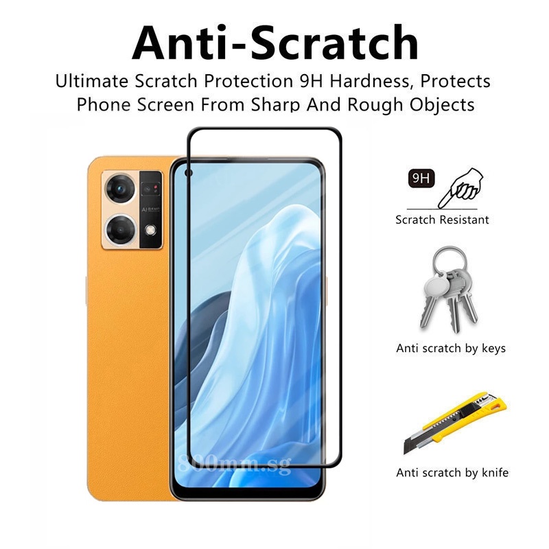 Kính Cường Lực Toàn Màn Hình Cho OPPO Reno 8T 8 7 4G Reno 7 SE 6 5 4 Pro+ 5G 4G