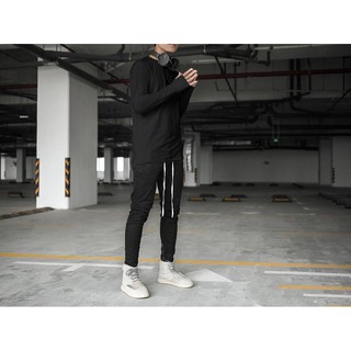 áo thun longtee tay dài xẻ tà