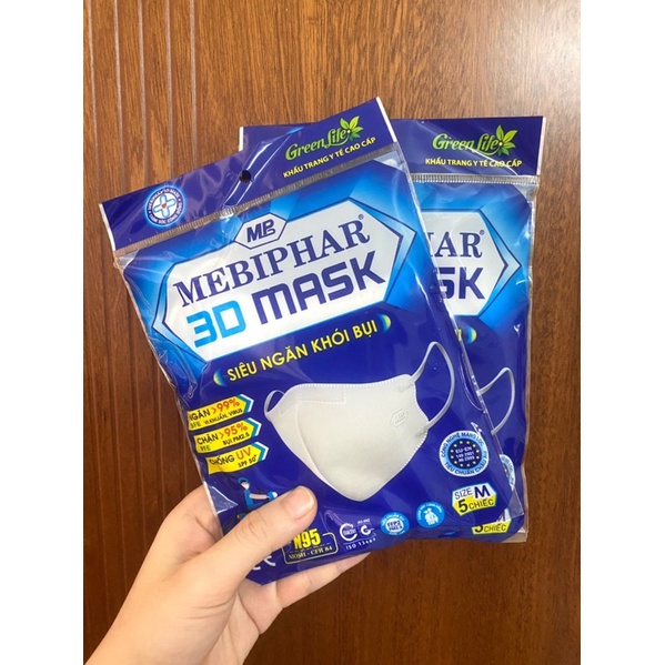 Khẩu trang MEBIPHAR 3D mask N95 cao cấp