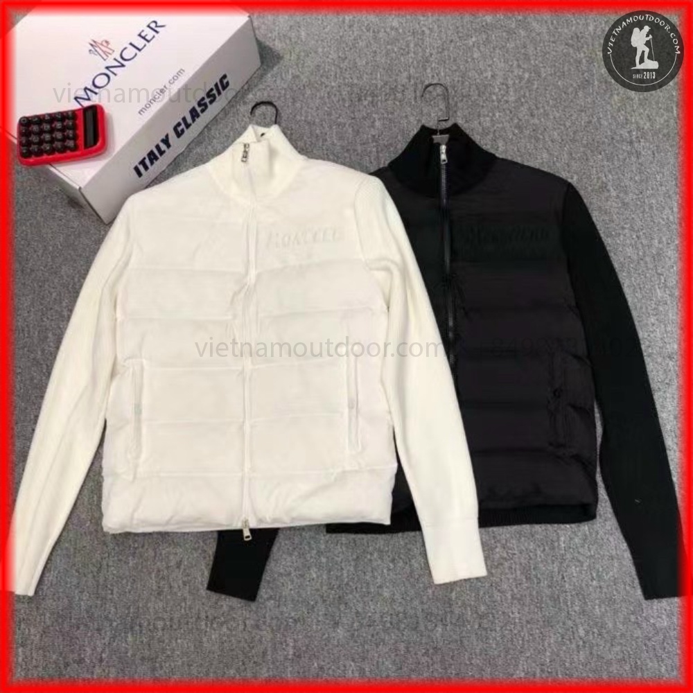 Áo phao phối len Thời trang MONCLER