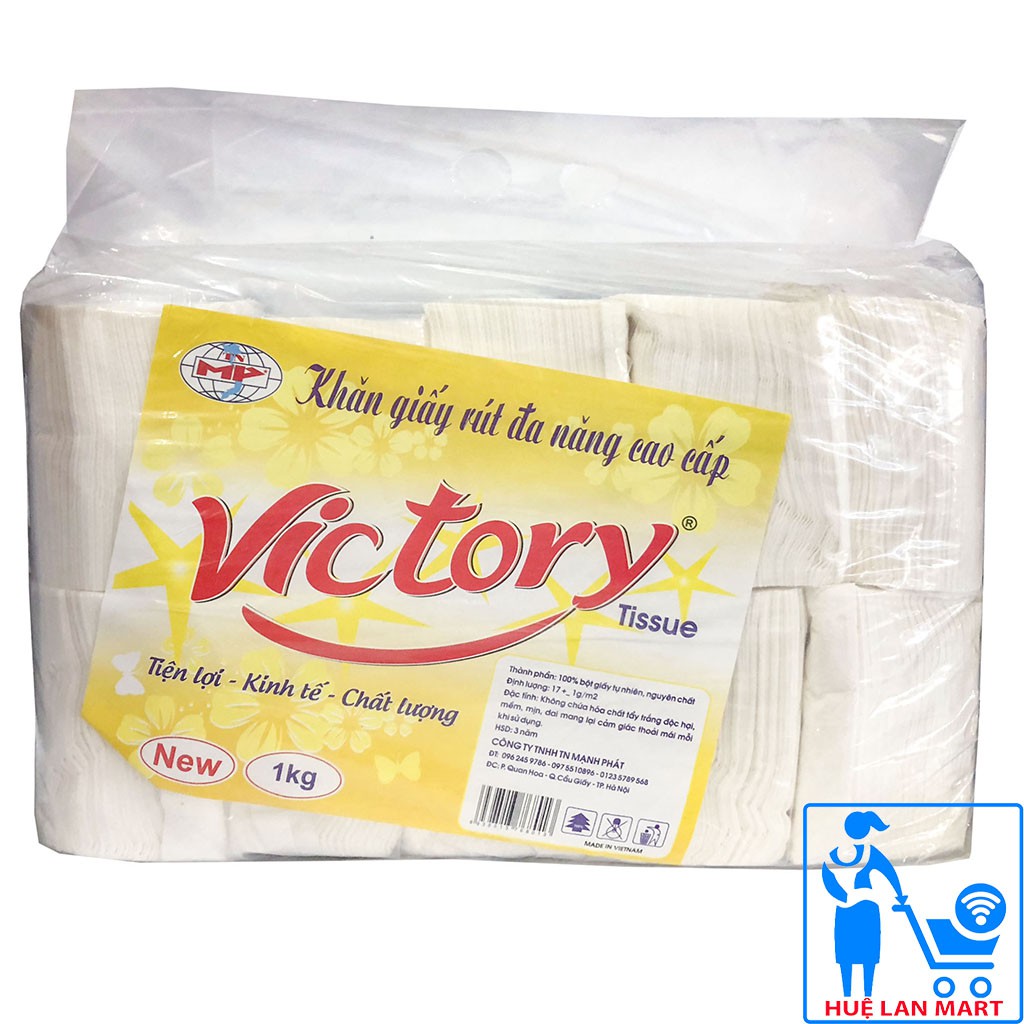 Khăn Giây Ăn Rút Đa Năng Cao Cấp Victory Tissue Bịch 1kg