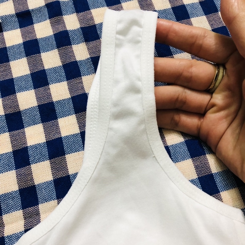 Áo lá học sinh cotton bé tiểu học, áo bra may chần cao cấp