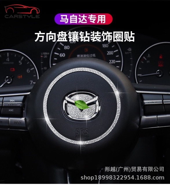 Ốp nội thất đính đá đẹp mắt cho xe Mazda 3 All new 2020 sang trọng đẳng cấp mazda CX4 CX5 CX9 mazda3 mazda6