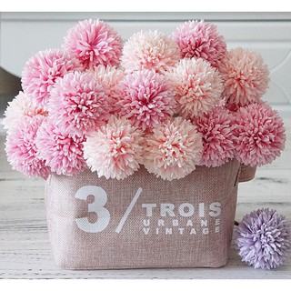 Hoa giả trang trí để bàn treo tường mẫu hoa hành tây, bồ công anh, cúc loại đẹp decor nhà cửa, bó hoa cầm tay