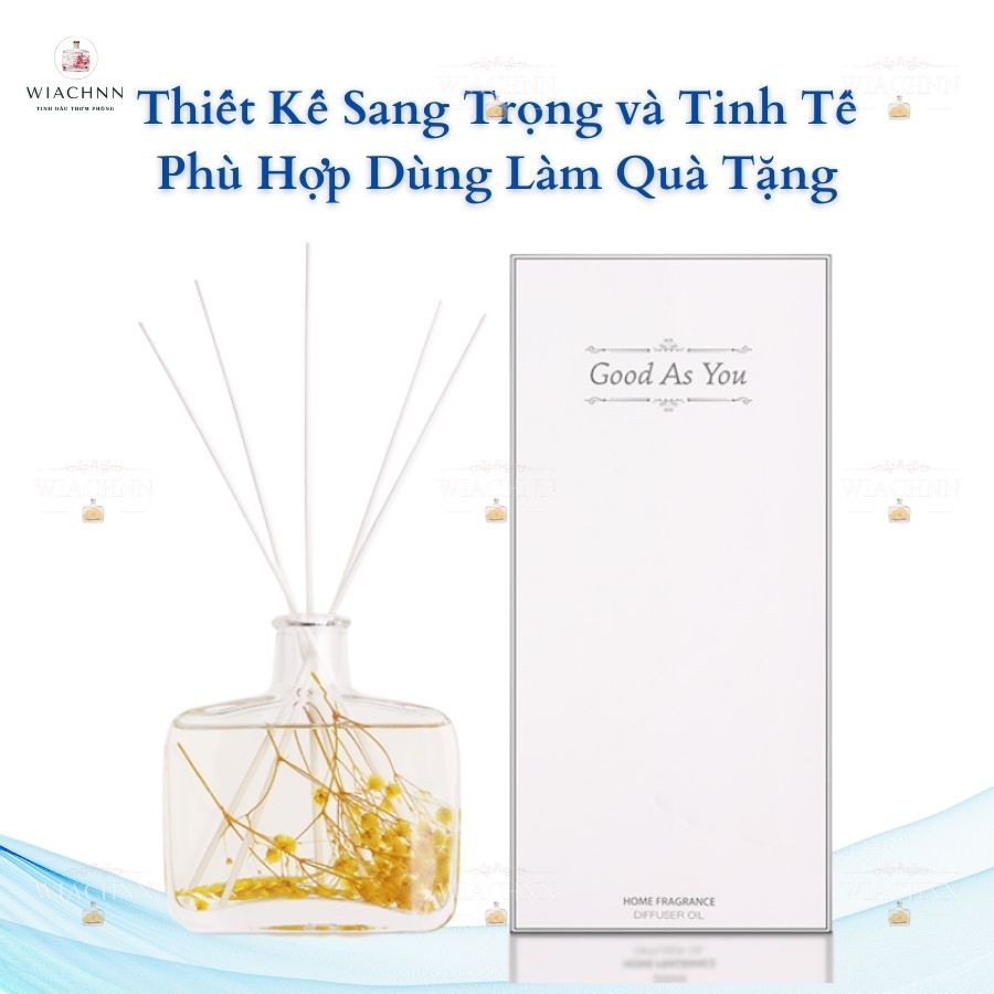 (Chai Lớn 200ML) Tinh Dầu Thơm Thiên Nhiên WIACHNN Hoa Khô Vĩnh Cửu Que Gỗ Tự Khuếch Tán Hương Khử Mùi B200