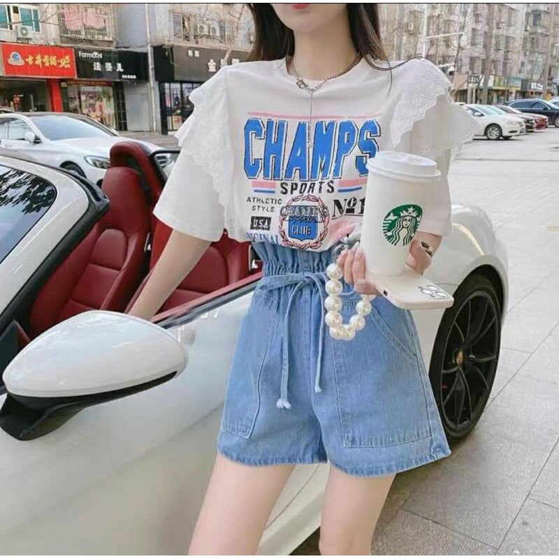 HOT HIT E VỀ NÀY CE ƠIIII 💰230🍀SET ÁO PHÔNG PHA TAY REN MIX SOOC🌿Thiết kế sang chảnh, hầm hố phết các bác nhệ 😆