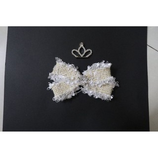 Hàng thiết kế & handmade - Kẹp tóc đính nơ tiểu thư