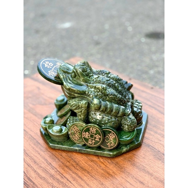 Thiềm cừ xanh đá ngọc spentine 20cm HANMYNGHE