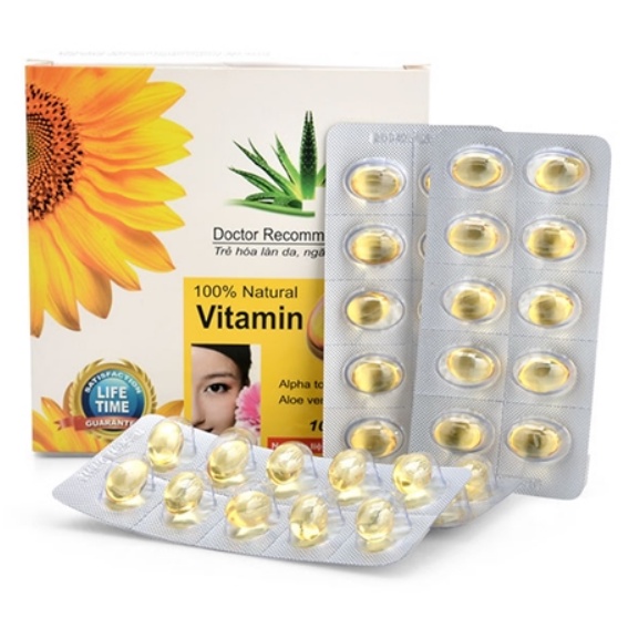 Viên uống Vitamin E 400 giúp làm đẹp da, bổ sung vitamin E 400mg ngăn ngừa lão hóa, tốt cho sinh lý