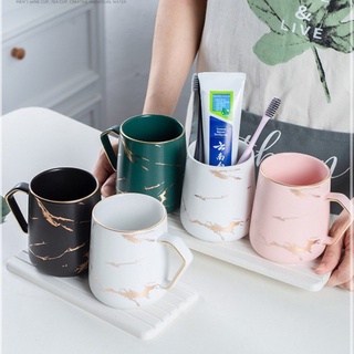 ❐▥Cốc Đánh Răng Gốm Sứ ,Bộ Đựng Bàn Chải Bằng Vân Đá