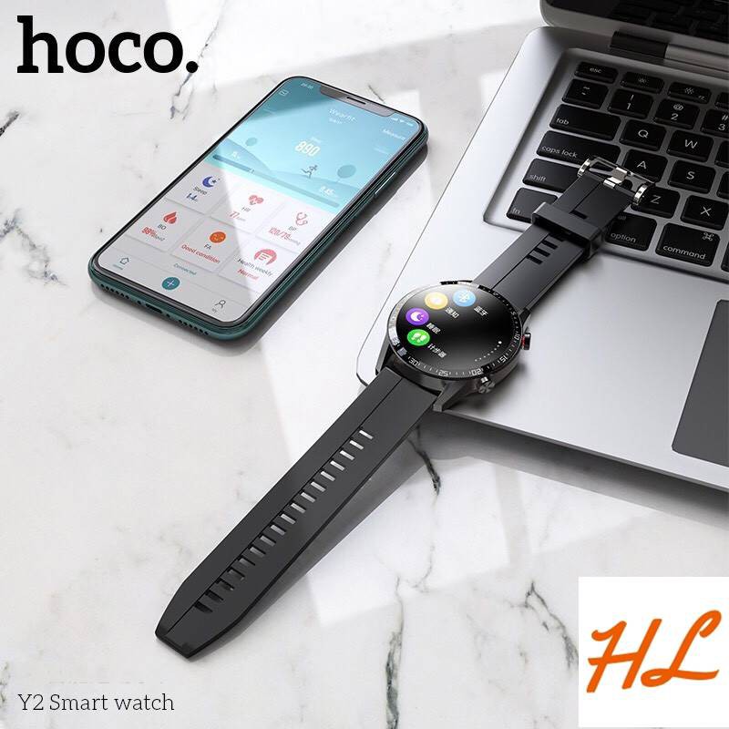 Đồng Hồ Thông Minh Smart Watch Hoco Y2 - Hỗ Trợ Nghe Gọi, Theo Dõi Sức Khỏe, Thể Thao, Chống Nước IP68 - Hưng Long PC