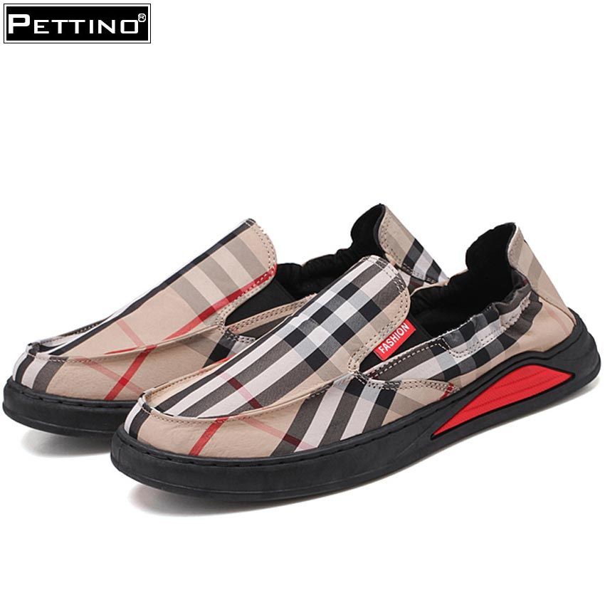 Giày lười vải nam thời trang cá tính phong cách Hàn, đẹp nhẹ thoáng khí PETTINO-TL09