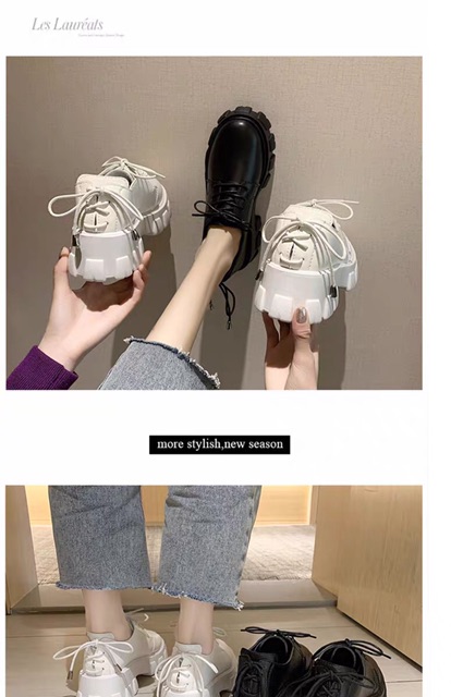 Giày oxford, Giày ulzzang dây buộc sau-Fullsize | BigBuy360 - bigbuy360.vn