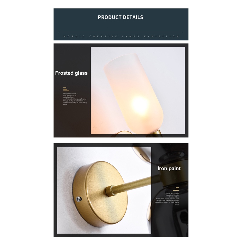 Đèn LED E14 Gắn Tường Trang Trí Nhà Cửa Phong Cách Bắc Âu Sang Trọng