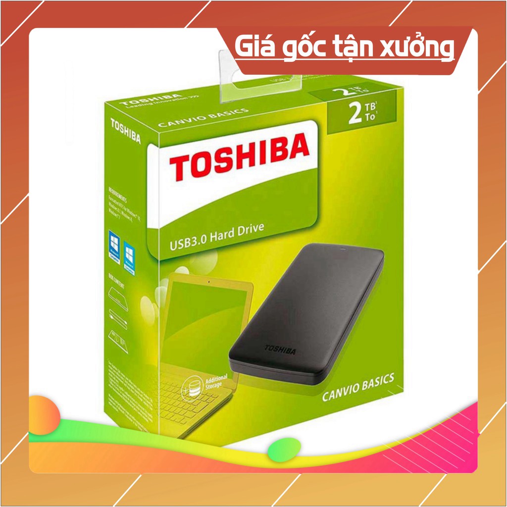 Xả kho Box HDD ổ cứng di động TOSHIBA 2TB